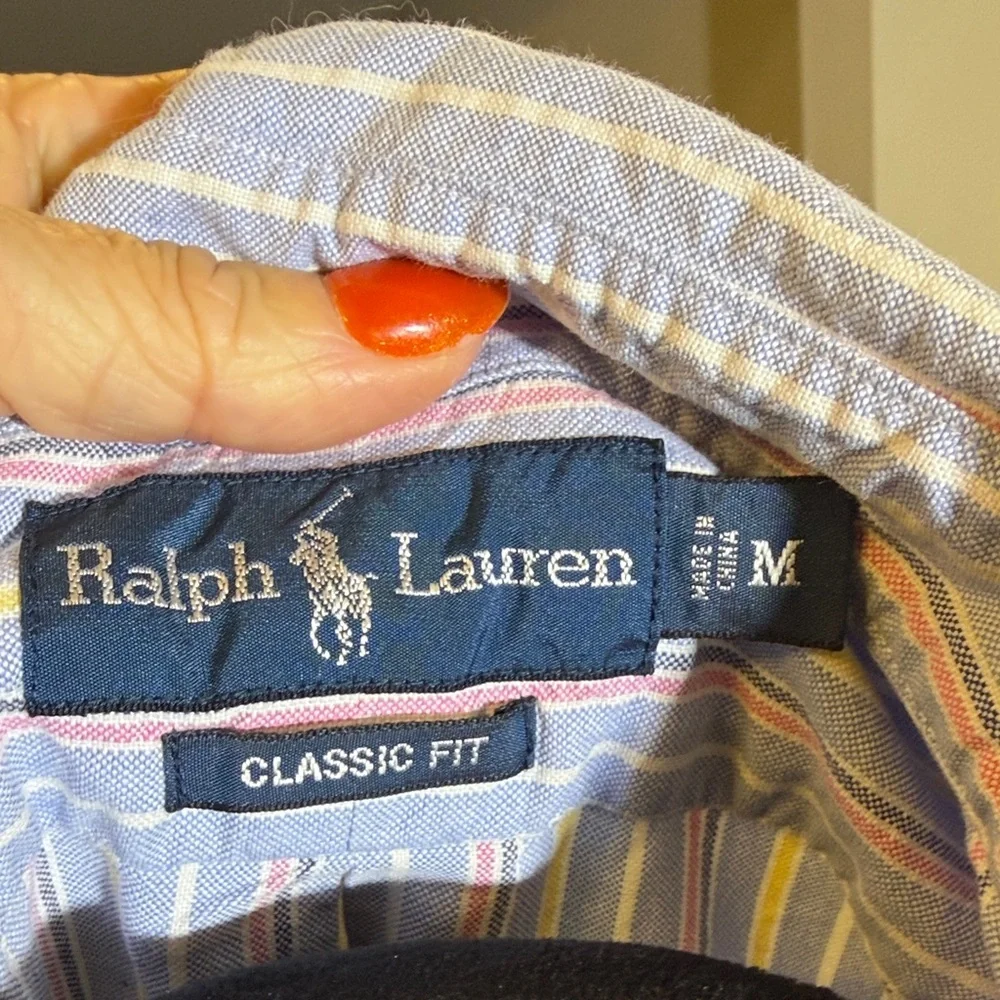 Polo by Ralph Lauren Men's Pastel Striped Shirt